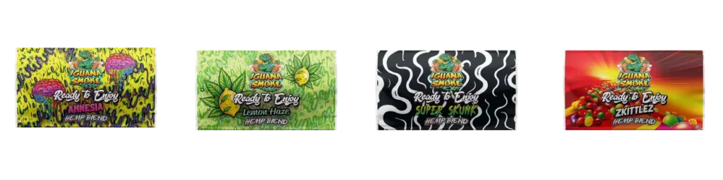 CBD hemp blend flavours Ready to Enjoy by Iguana Smoke