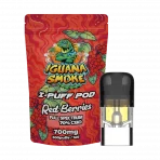 Red Berries 1ml CBD Vape I-Puff Replacement Pod with CCELL ceramic coil and full-spectrum CBD by Iguana Smoke